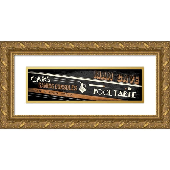 Rodriquez Jr, Enrique 18x8 Gold Ornate Wood Framed with Double Matting Museum Art Print Titled - Mancave B