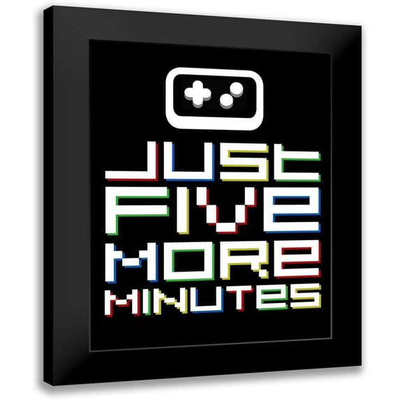 Rodriquez Jr, Enrique 19x24 Black Modern Framed Museum Art Print Titled - Just Five More Minutes Colors