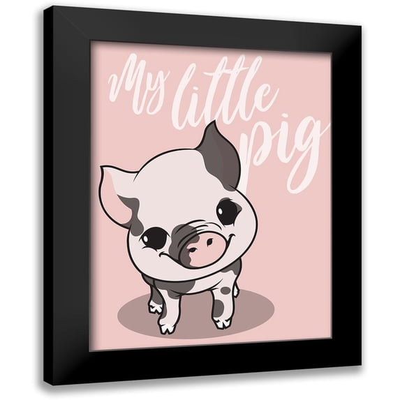 Rodriquez Jr, Enrique 19x24 Black Modern Framed Museum Art Print Titled - My Little Pig