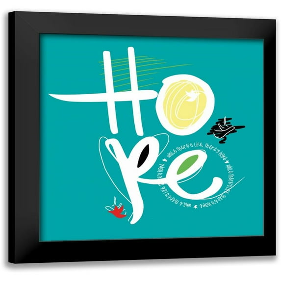 Rodriquez Jr, Enrique 20x20 Black Modern Framed Museum Art Print Titled - Hope