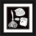 thumbnail image 1 of Rodriquez Jr, Enrique 20x20 Black Ornate Wood Framed with Double Matting Museum Art Print Titled - Messy Job, 1 of 4