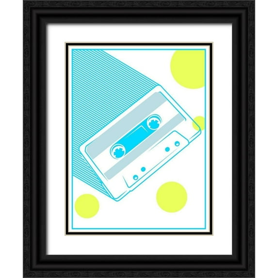 Rodriquez Jr, Enrique 25x32 Black Ornate Wood Framed with Double Matting Museum Art Print Titled - Cassette