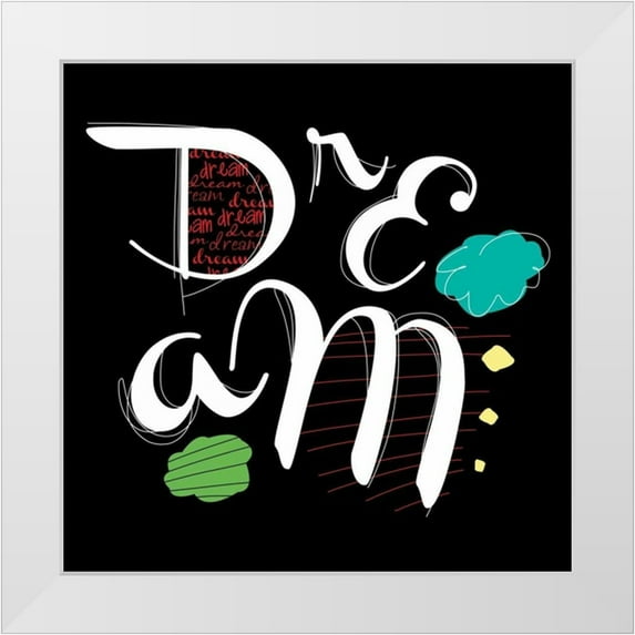 Rodriquez Jr, Enrique 26x26 White Modern Wood Framed Museum Art Print Titled - Dream