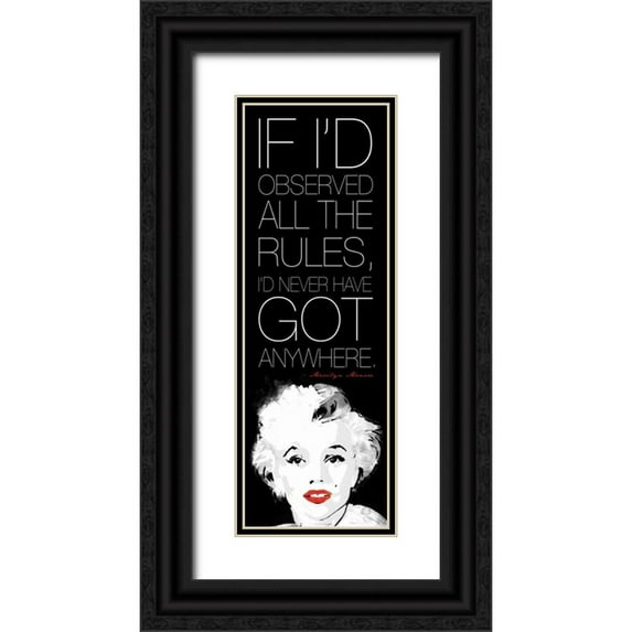 Rodriquez Jr, Enrique 7x14 Black Ornate Wood Framed with Double Matting Museum Art Print Titled - Rules