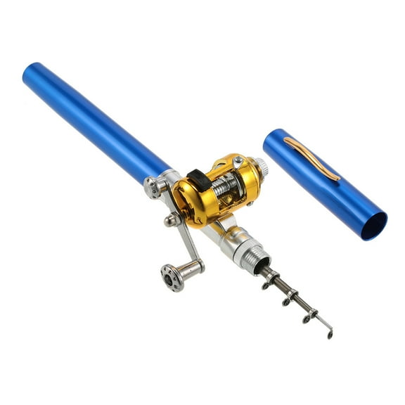 Rods Fishing Rod Reel Combo Kit Set Mini Telescopic Portable Pocket Pen Fishing Rod Pole + Reel Aluminum Alloy Fishing Accessories