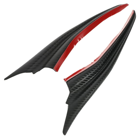 HONMEET Universal ABS Front Bumper Spoiler Canards Black for Improved Driving Stability and Enhanced Vehicle Aerodynamics
