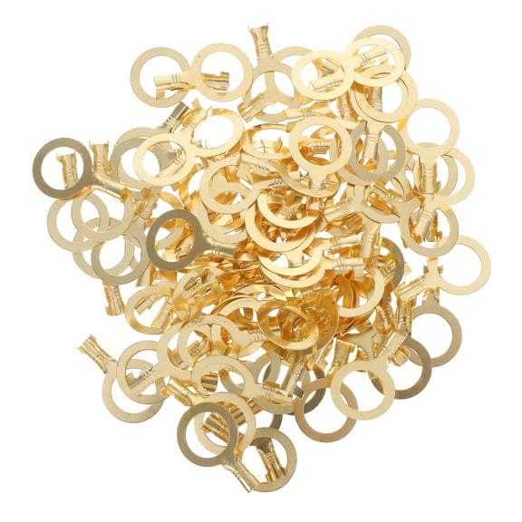 HONMEET 100Pcs Copper Ground Terminals Quick Connect Reusable Electrical Wire Connectors