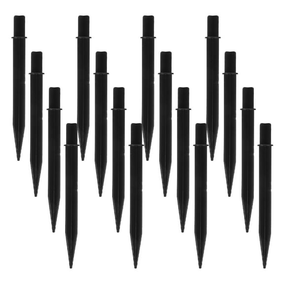HONMEET Durable ABS Garden Light Stakes, Black, Easy Install for Outdoor Decor, 18Pcs