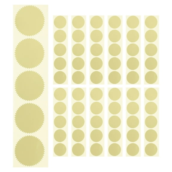 HONMEET 200Pcs Gold Award Stickers for Book Embossing and Office Use