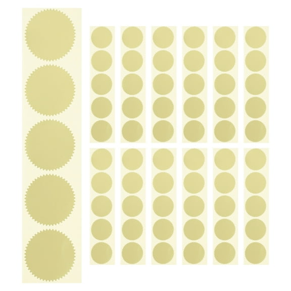 HONMEET 200Pcs Gold Award Stickers for Book Embossing and Office Use