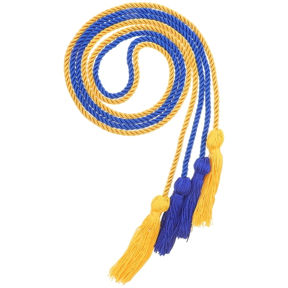 HONMEET 2pcs Assorted Color Polyester Graduation Honor Cords for Caps and Academic , Elegant Decoration Accessories