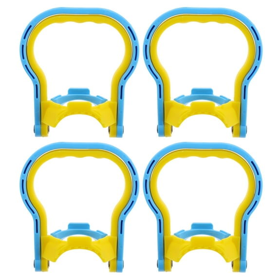 HONMEET Rodshake 4-Pack Non-Plastic Water Jug Handle Carriers with Comfortable Grip for Camping, Hiking, Outdoor Use 5.1×4.7×2.6in