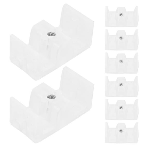 Rodshake White Silicone Shower Door Bumpers for Bathroom Safety, Noise Dampening, and Door