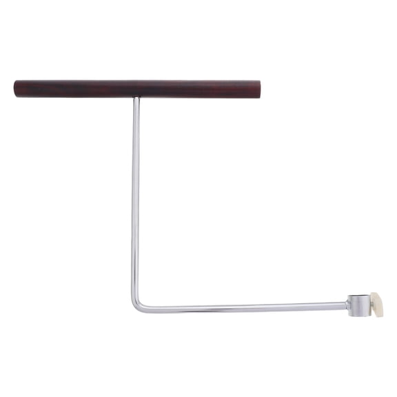 HONMEET Dark Red Wooden & Metal Pants Hanger with L-Shaped Design, and Versatile Closet Organizer for Home