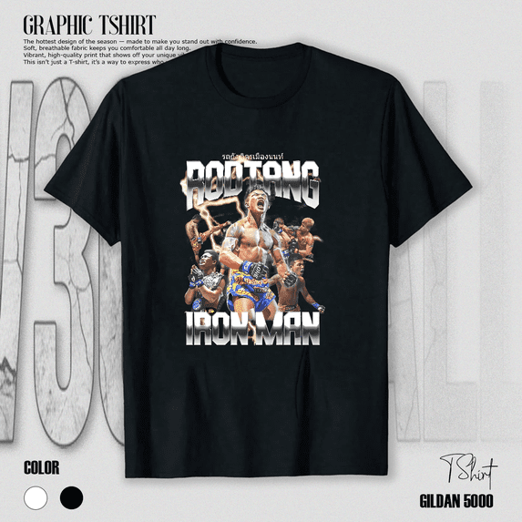 Rodtang Jitmuangnon Iron Man Muay Thai Kickboxing Fan Unisex T-Shirt V11858, up to size 5XL