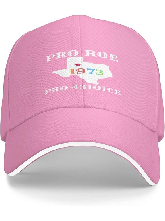 Roe Vs Wade 1973 Feminism Pro Roe 1973 Flag Pro Roe 1973 Texas Pro-Choice Hat Baseball Caps Unisex Trucker Hat Pink