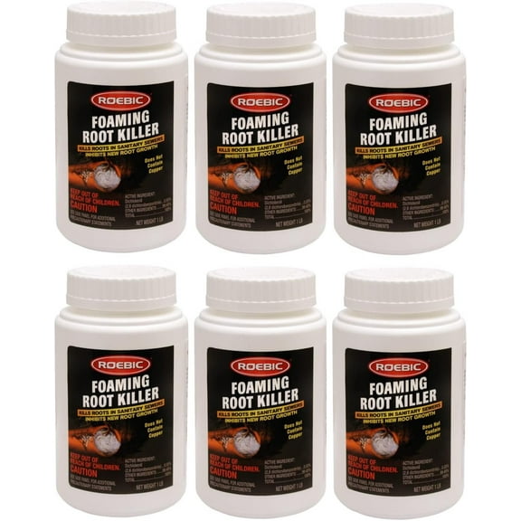 Roebic Foaming Root Killer - Quantity 6