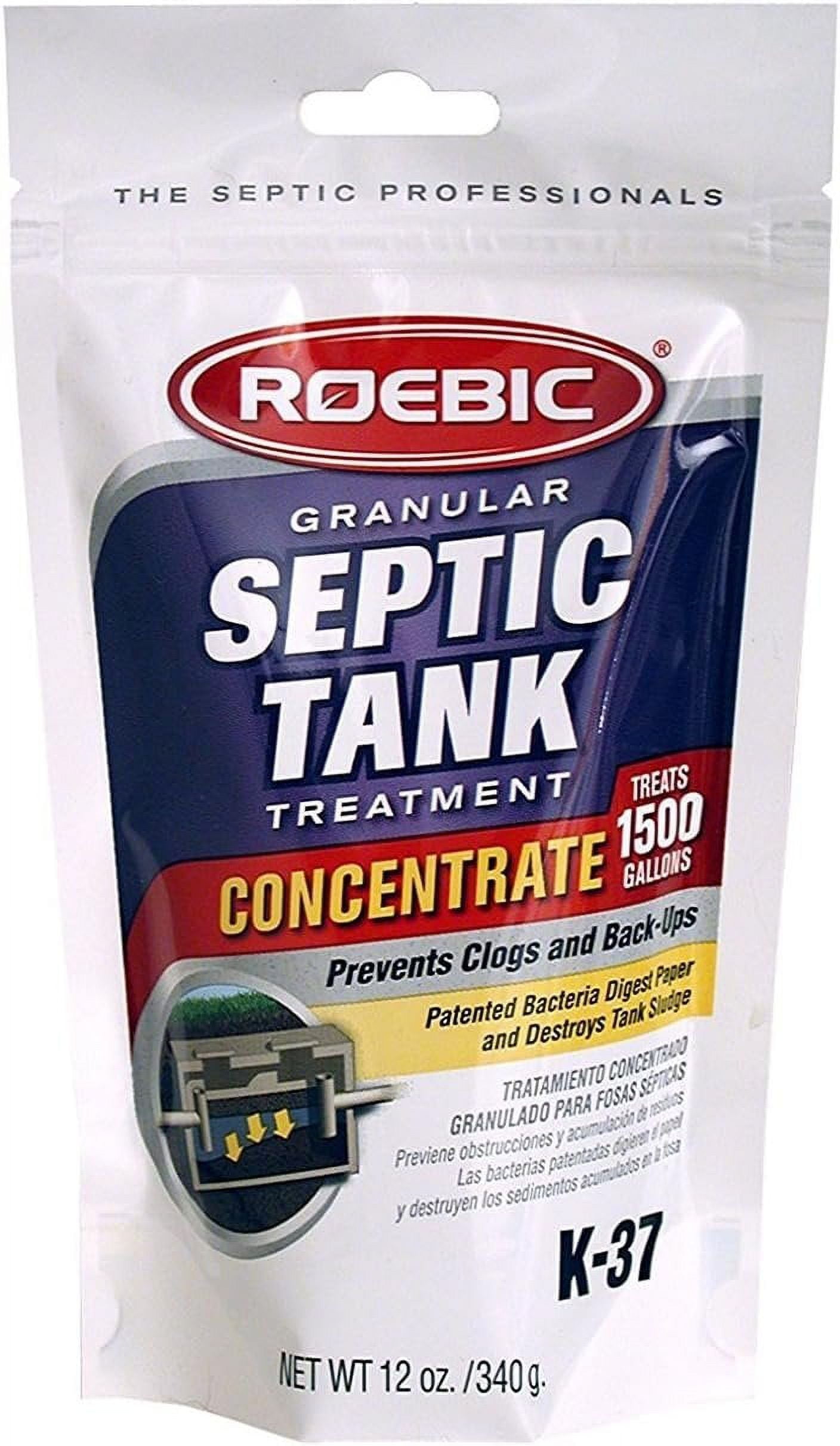 Roebic K37BAG Granular Septic Tank Treatment Concentrate, Removes