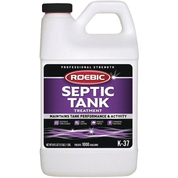 Roebic K-37-H Septic Tank Treatment: 64-Ounce, Promotes Efficient Breakdown, Reduces Odors, Prevents Clogs for Smooth Septic System Operation