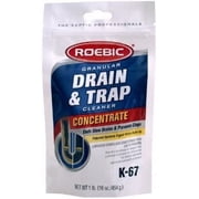 Roebic K-67GDB-12 16 oz Pouch of Granular Drain & Trap Buildup Remover - Quantity of 12