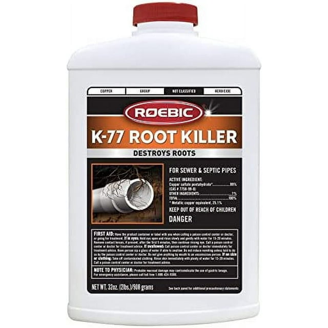 Roebic K77 Main Line Drain Remover, Root Killer for Sewer and Septic