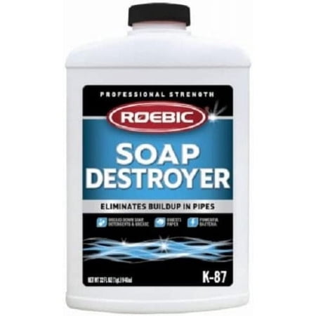 Roebic K-87SD-Q4 32 oz Professional Strength Soap Destroyer Digester Drain & Septic Tank Cleaner - Quantity of 12