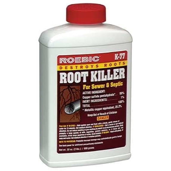 Roebic K-77 granular root killer for sewer and septic, 2 lb