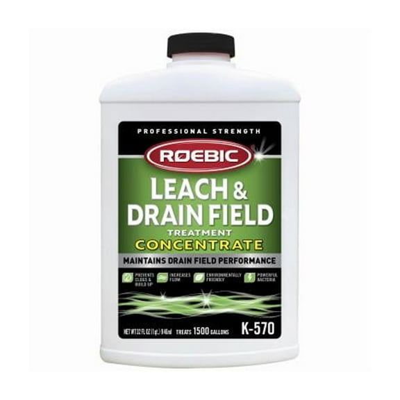 1PK Roebic K-570 1 Qt. Concentrate Septic Tank Treatment Leach and Drainfield Cleaner