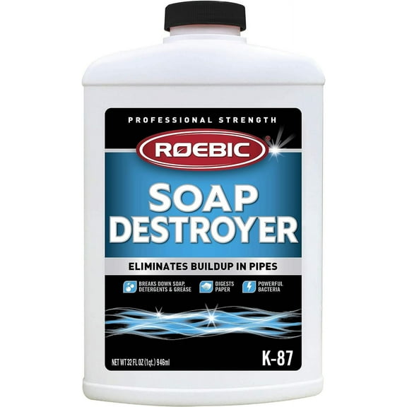 Roebic Soap Destroyer Septic Cleaner - Biodegradable Bacteria - 32 oz