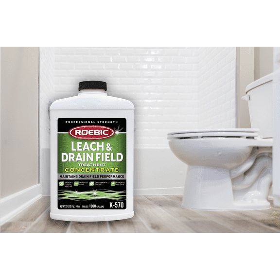 Roebic Septic Tank Treatment Leach & Drainfield Cleaner - Pack of 4