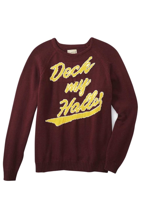 & Co Mens Plum Deck My Halls Christmas Sweater 2X