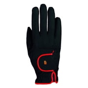 Toklat Lona Womens Performance Equestrian Riding Gloves - Multiple Sizes Black/Red / 7.5