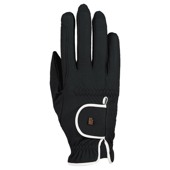 Toklat Lona Women's Performance Equestrian Riding Gloves - Multiple Sizes Black/White / 7