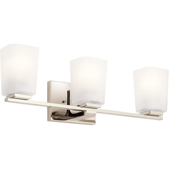 Roehm 3-Light 23" Bathroom Vanity Light in Polished Nickel