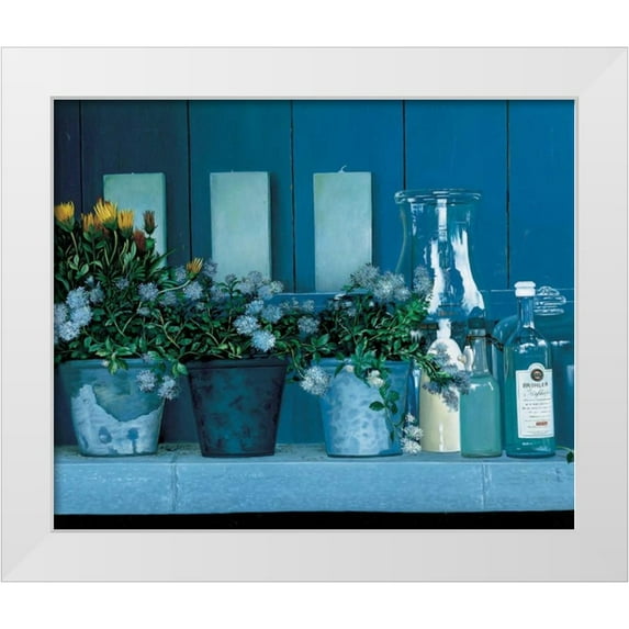 Roelofs, Wouter 14x12 White Modern Wood Framed Museum Art Print Titled - Blue