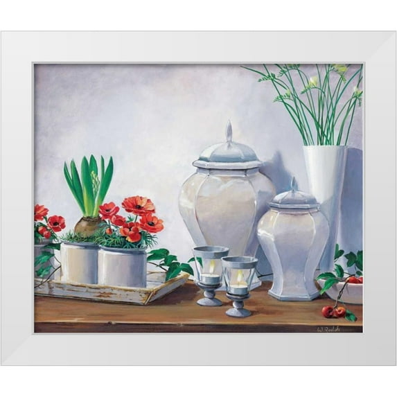 Roelofs, Wouter 17x15 White Modern Wood Framed Museum Art Print Titled - Climbing ivy II