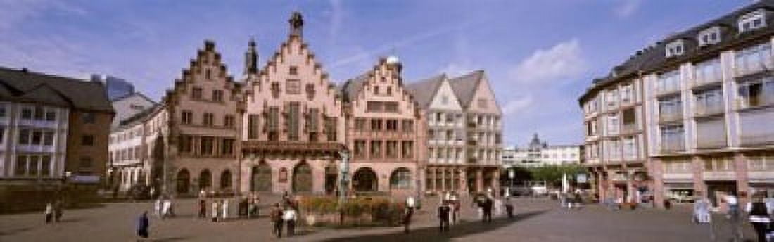 Roemer Square Frankfurt Germany Canvas Art - Panoramic Images (18 x 6)