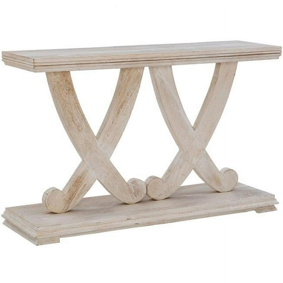 Powell D1340A20 48 x 14 x 30 in. Roesia Console Table - White Washed - Mango Wood