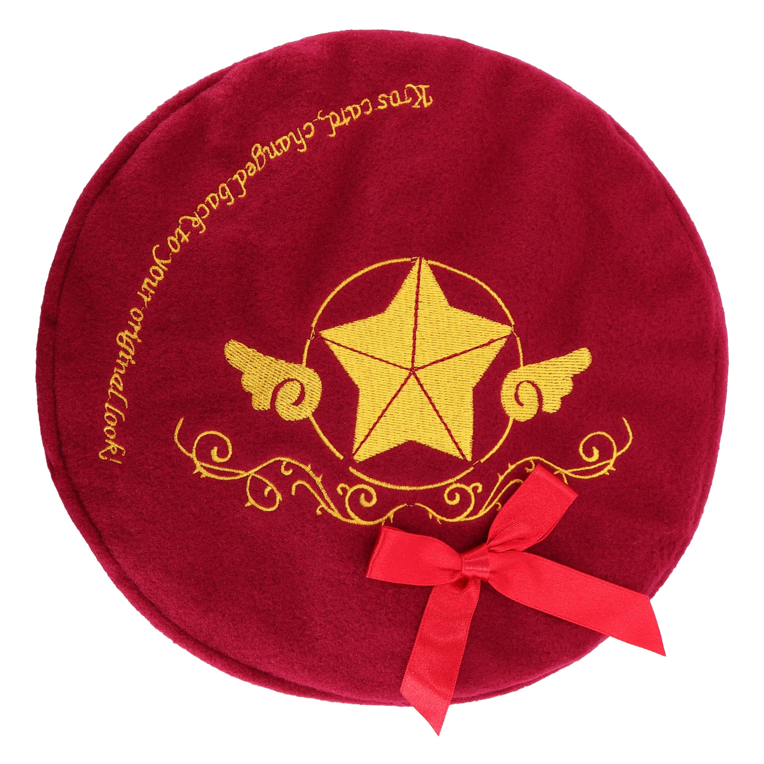 Roffatide Anime Cardcaptor Sakura Fleece Beret Hat for Women Girls