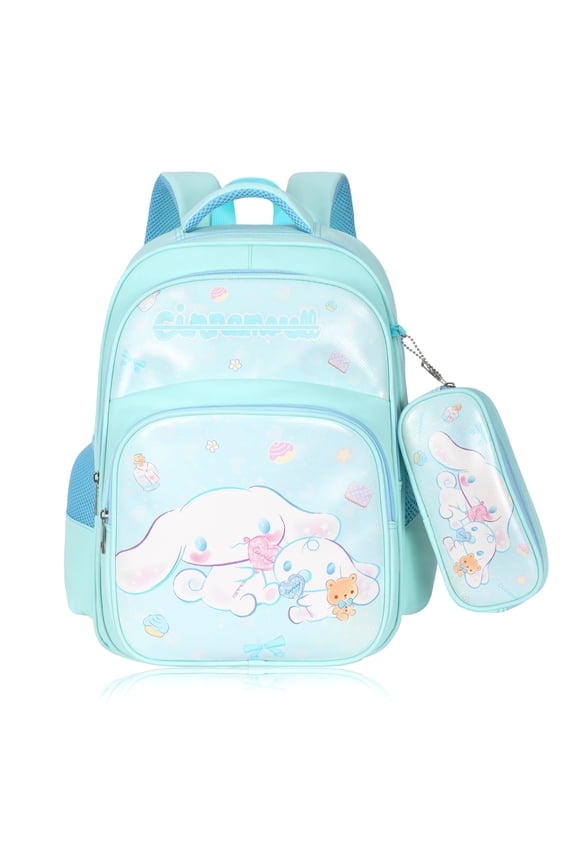Anime Cinnamoroll Large Backpack fit 15in Laptop Backpack with Marker bag Women Casual Travel Polyester Rucksack Weekend Daypack Backpack Gift