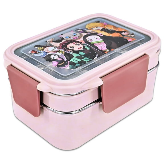 Roffatide Demon Slayer Bento Box with Compartments & Lock
