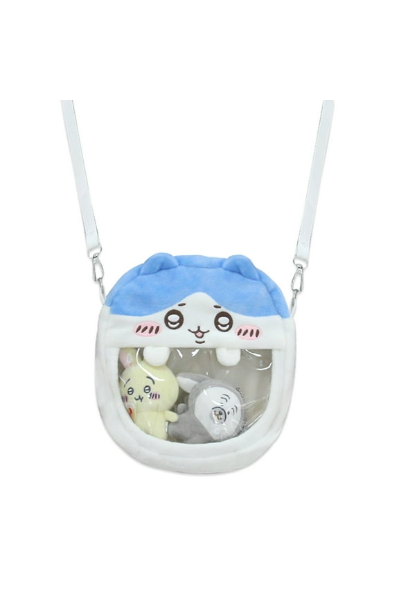 Anime Hachiware Crossbody Bag Cartoon Ita Display Bag Mini Shoulder Bag Fluffy Crossbody Phone Purse Bag Underarm Bag Top-handle Handbag