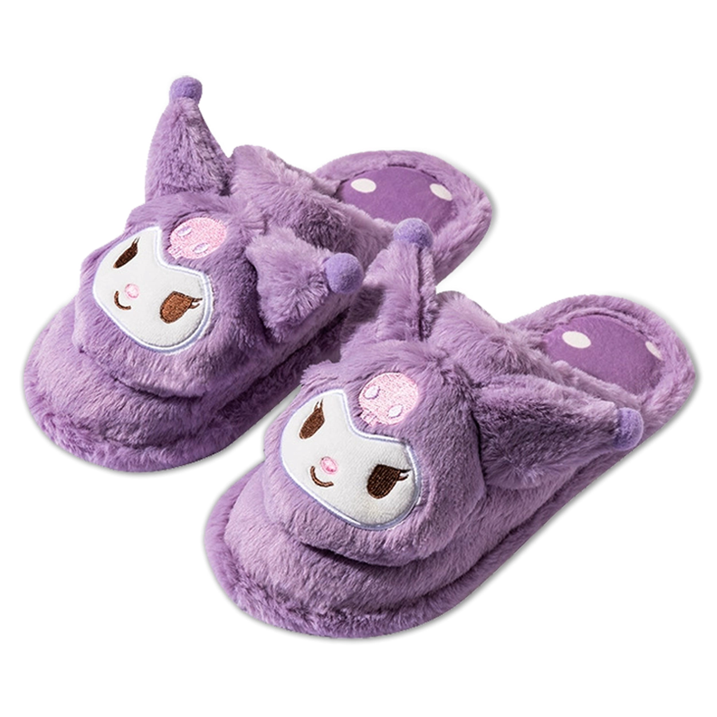 Roffatide Pantofole Morbide Con Stampa Anime – Suola In Gomma Antiscivolo, Punta Chiusa E Tacco Aperto, Fodera In Peluche – Taglia Euro 46-47 Per Donna