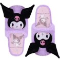 thumbnail image 1 of Roffatide Anime Kuromi Slippers Plush Slippers Furry Indoor Slide Slipper Bedroom Shoes House floor Slipper, 1 of 5