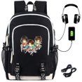 thumbnail image 1 of Roffatide Anime Laptop Backpack for Attack on Titanwith USB Charging Port & Headphone Port, 1 of 7