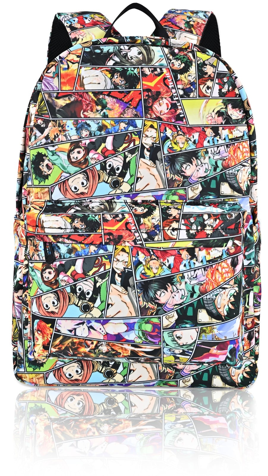 Roffatide Anime My Hero Academia Deku Bakugo Backpack All Over Print School Bag MHA Backpack