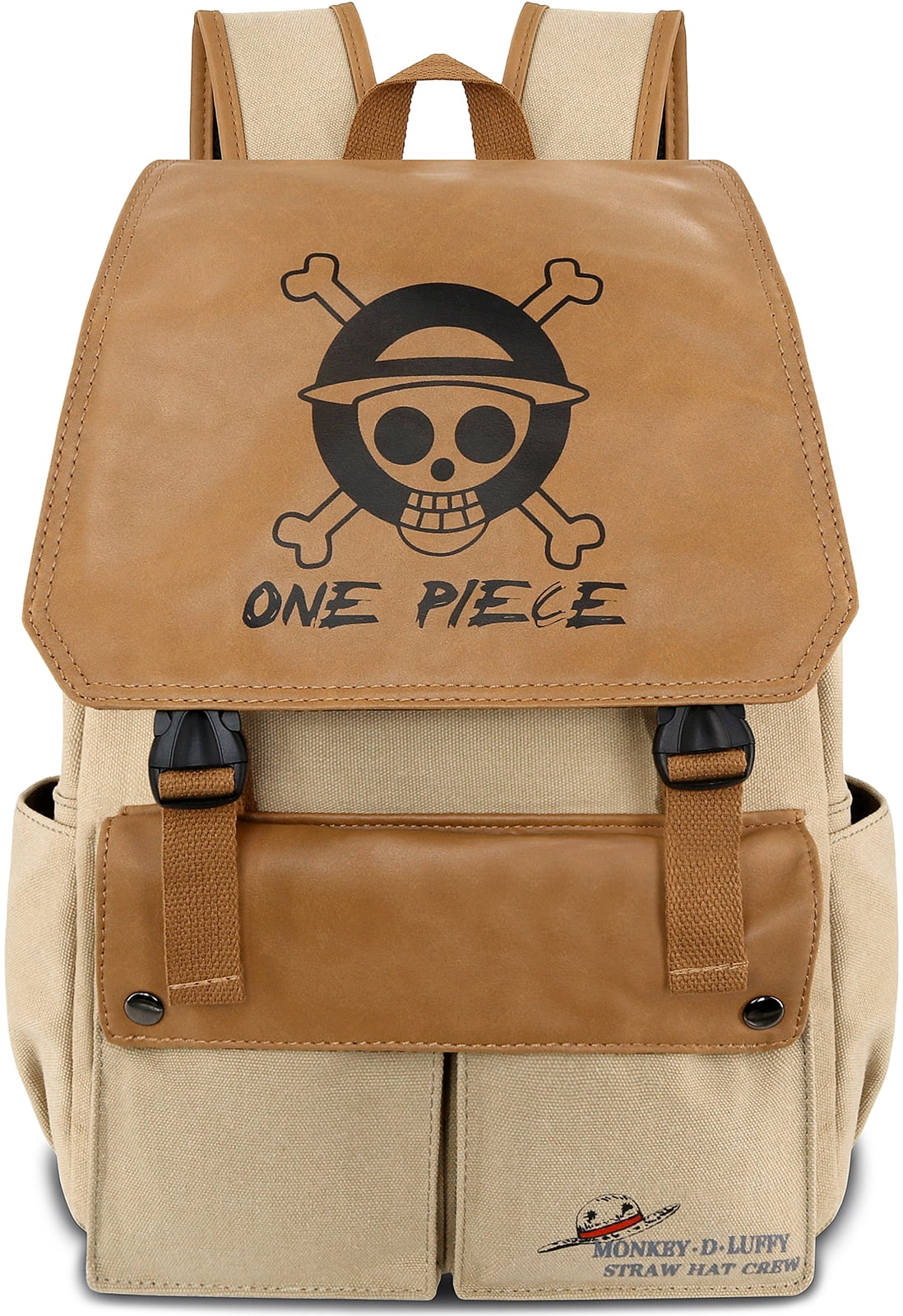 Roffatide Anime School Bag Canvas Shoulder Bag Printed Flap Shoulder Bag,  Luffy, Classic : Amazon.de: Fashion