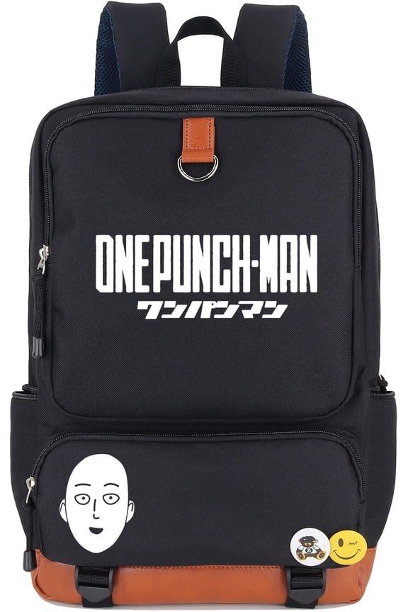 Anime One Punch Man Luminous Backpack Saitama Printed Book Bag Laptop School Bag