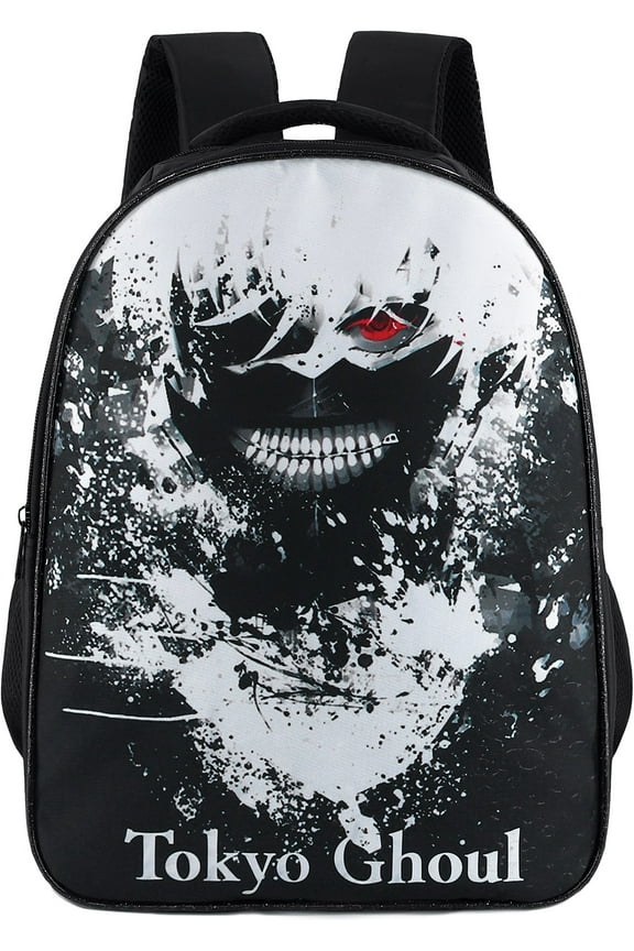 Anime Tokyo Ghoul Backpack Polyester Black Rucksack Printed Schoolbag