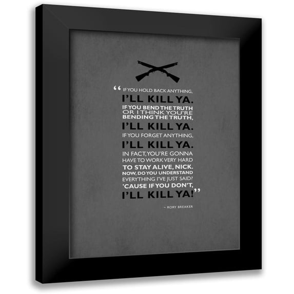 Rogan, Mark 11x14 Black Modern Framed Museum Art Print Titled - Rory Breaker
